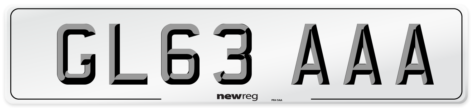 GL63 AAA Number Plate from New Reg